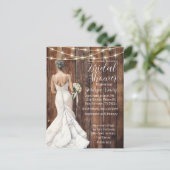 詩篇91:2 ウェディングシャワー招待状 ポストカード (スタンド正面)
