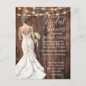 詩篇91:2 ウェディングシャワー招待状 ポストカード (正面)