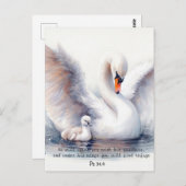 詩篇91:4ウィングス神の保護バイブル聖なる書物、 経典 ポストカード (正面/裏面)