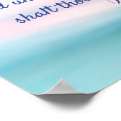 詩篇91:4キング・ジェームズ・バイブル・ポスター ポスター (角)