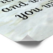 詩篇91:4彼は彼の羽であなたを覆う ポスター (角)