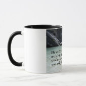 詩篇91:4彼は彼の羽であなたを覆う マグカップ (左)