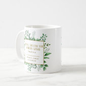 詩篇91:4彼は汝らを匿う名前をカスタムする コーヒーマグカップ (正面左)