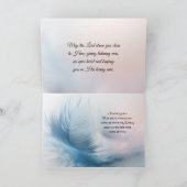 詩篇91:4彼は羽であなたを覆う カード (内部)