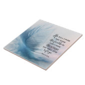 詩篇91:4彼は羽であなたを覆う タイル (側面)