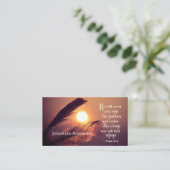 詩篇91:4彼は羽であなたを覆う 名刺 (スタンド正面)