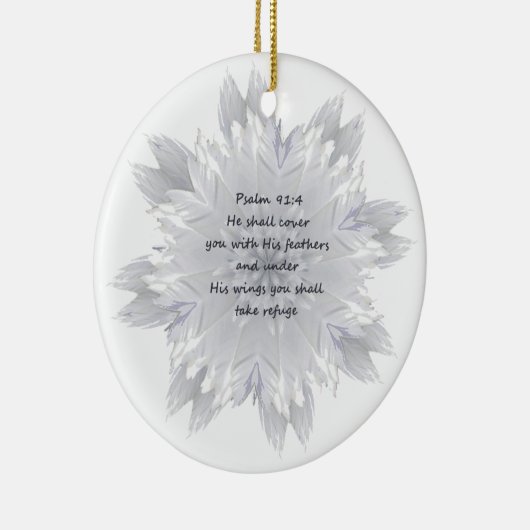 詩篇91:4翼の神の保護 セラミックオーナメント (右)