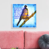 詩篇91:4誠実さ キャンバスプリント (インサイチュ (リビング))