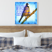 詩篇91:4誠実さ キャンバスプリント (インサイチュ (寝室))