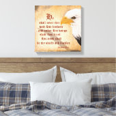 詩篇91:4 キャンバスプリント (インサイチュ (寝室))