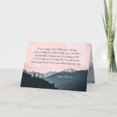 詩篇91:9-11あなたもしは主を皈依させる カード (正面)