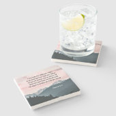 詩篇91:9-11あなたもしは主を皈依させる ストーンコースター (横)