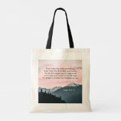 詩篇91:9-11あなたもしは主を皈依させる トートバッグ (裏面)