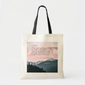 詩篇91:9-11あなたもしは主を皈依させる トートバッグ (正面)