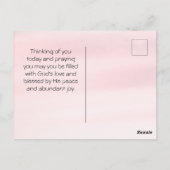 詩篇91:9-11あなたもしは主を皈依させる ポストカード (裏面)