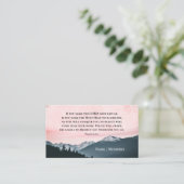 詩篇91:9-11あなたもしは主を皈依させる 名刺 (スタンド正面)