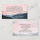 詩篇91:9-11あなたもしは主を皈依させる 名刺 (正面/裏面)