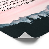 詩篇91:9-11 あなたが主に避難所を得るなら ポスター (角)