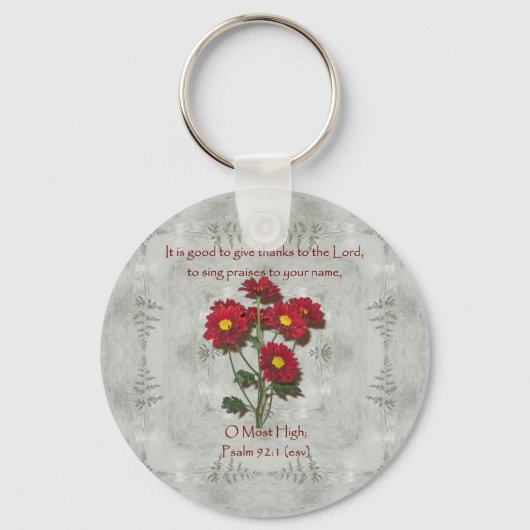 詩篇92与え時1感謝してい～主へ キーホルダー (正面)