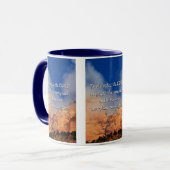 詩篇92:15聖書の詩Two-Tone Mug マグカップ (正面左)