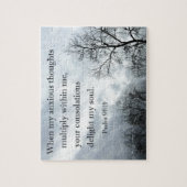 詩篇94:19わたしの不安な思いが増える時 ジグソーパズル (縦)