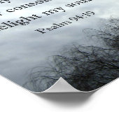 詩篇94:19わたしの不安な思いが増える時 ポスター (角)