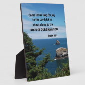 詩篇95来時6分礼拝で頭を下げて… フォトプラーク (側面)