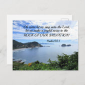 詩篇95:1よ来り、主に歌おう シーズンポストカード (正面/裏面)