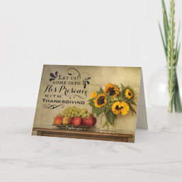 詩篇95:2感謝祭とともに彼の前に カード