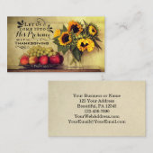 詩篇95:2感謝祭とともに彼の前に 名刺 (正面/裏面)