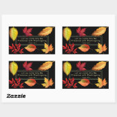 詩篇95:2感謝祭とともに彼の前に 長方形シール (シート)