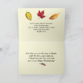 詩篇95:2 感謝の気持ちで彼の前に カード (内部)