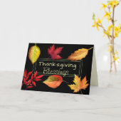 詩篇95:2 感謝の気持ちで彼の前に カード (黄色い花)