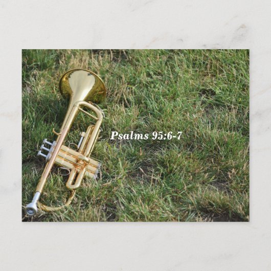 詩篇95:6-7 礼拝しよう ポストカード (裏面)