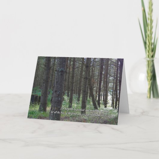 詩篇96:12 感動的 カード (正面)