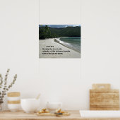 詩篇96:9主を賛美の中で礼拝する… ポスター (キッチン)