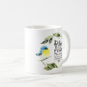 詩篇98:1新しい歌の聖句を主に歌う コーヒーマグカップ (正面右)