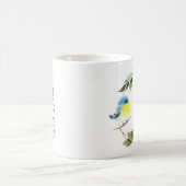 詩篇98:1新しい歌の聖句を主に歌う コーヒーマグカップ (中央)