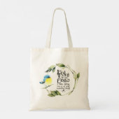 詩篇98:1新しい歌の聖句を主に歌う トートバッグ (裏面)