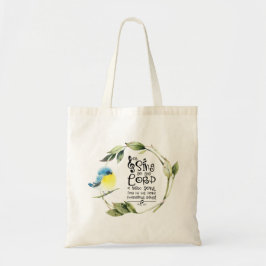 詩篇98:1新しい歌の聖句を主に歌う トートバッグ