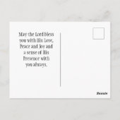 詩篇98:1新しい歌の聖句を主に歌う ポストカード (裏面)