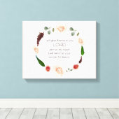 詩篇9:1、聖書の聖句 キャンバスプリント (インサイチュ (ウッドフロア))