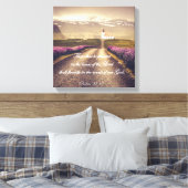 詩篇:主なる聖句の家に植えられた キャンバスプリント (インサイチュ (寝室))