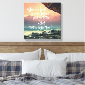 詩篇:私のハートが聖書の聖句に圧倒されたとき キャンバスプリント (インサイチュ (寝室))