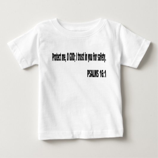 詩篇 聖書の節 ベビーTシャツ (正面)
