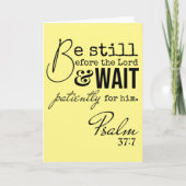 詩篇 静けさ イースター 聖書 白紙 宗教的 カード (正面)