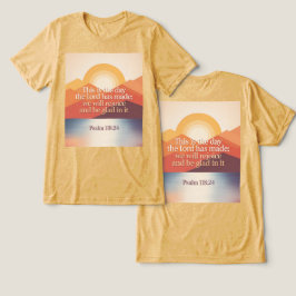 詩篇 118:24 これは主が造られた日 トライブレンドTシャツ