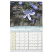 詩編と共に賞賛の花 Inspirational Wall カレンダー (1月 2027)
