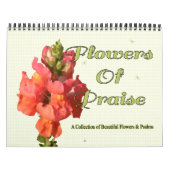 詩編と共に賞賛の花 Inspirational Wall カレンダー (カバー)