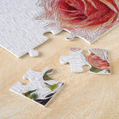 詩編の一縁ど番はフローラ賛美の油の ジグソーパズル (側面)